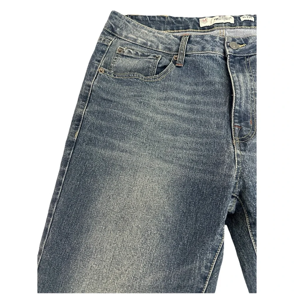 MBX ‎ Men's Fairfax Denim, Slim Fit Stretch Premium Jeans Peace Size 36X30 New